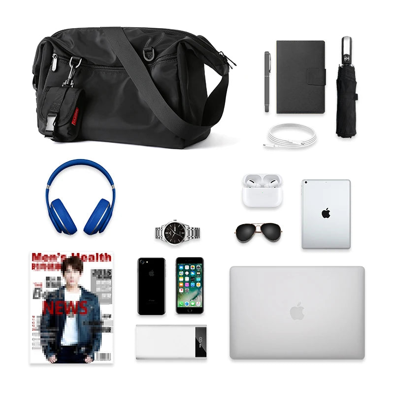 MOYYI INS Korean Style Men Messenger Bags Women Travel Casual Large