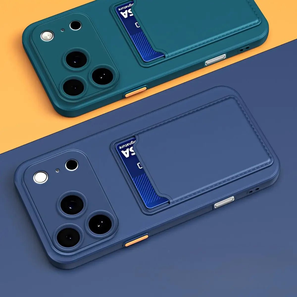 Soft Silicone Wallet Card Holder Phone Case for iPhone 17 Air 16 15 14 Plus 13 12 Mini 11 Pro 16E XS Max XR Slot Bag Back Cover