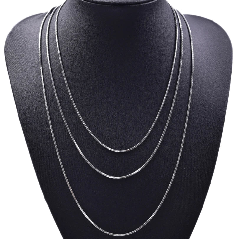 Wholesale 45/50/60/70cm Snake Long Chain Necklace Stainless Steel Necklaces For Women Men Jewelry Neck Chokers Catenina Collana
