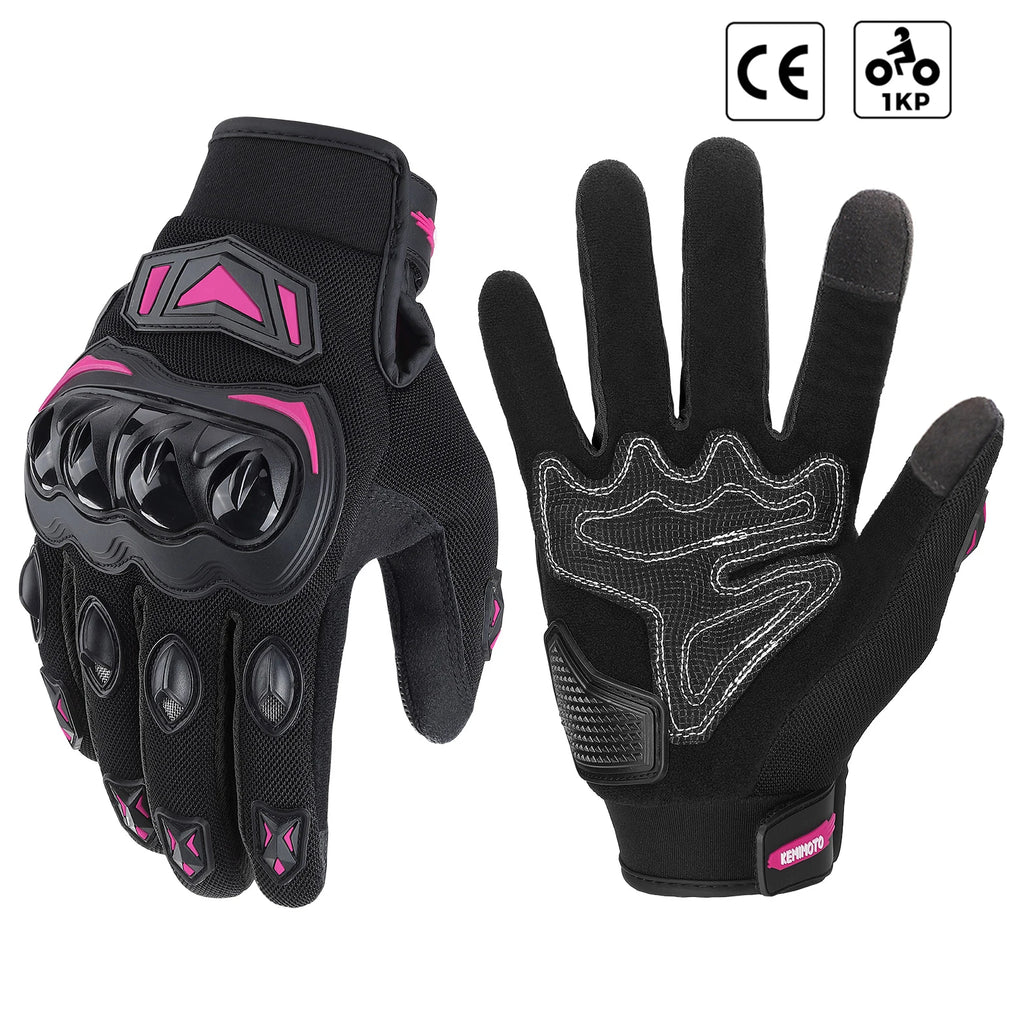 Motorcycle Gloves CE Riding Gloves Knuckle Touchscreen