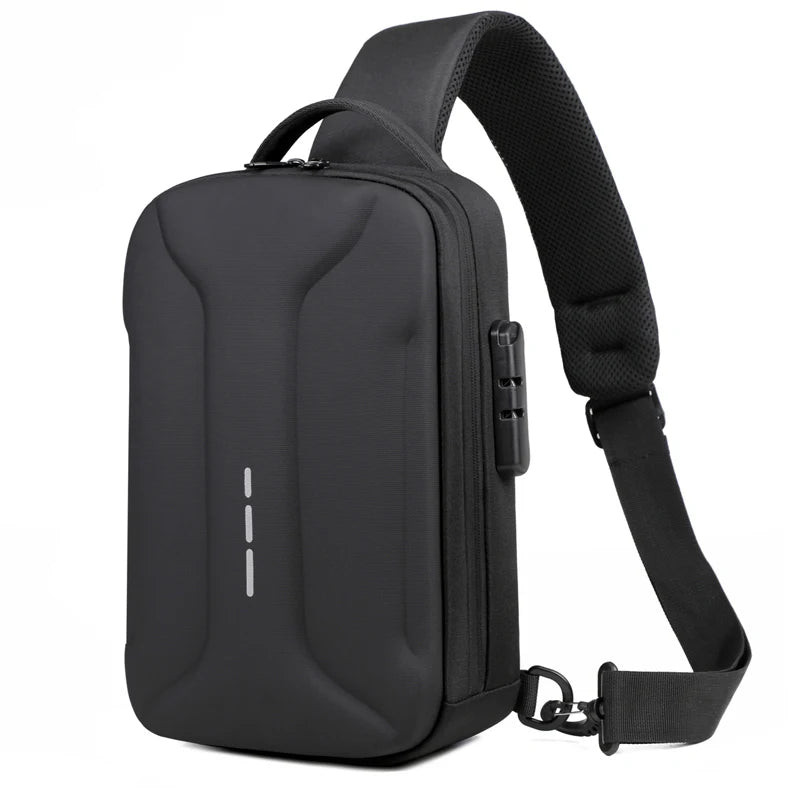 Anti-theft Combination Lock Chest Packs With USB Charging Port