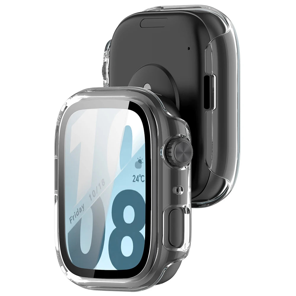 PC + Tempered Glass Case for Honor Watch X5i Smart Watch Strap Protective Cover Bumper For Honor Watch X5i Screen Protector