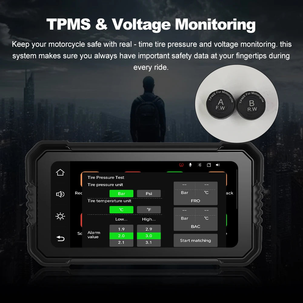 Motorcycle Smart GPS & CarPlay Display 🏍️