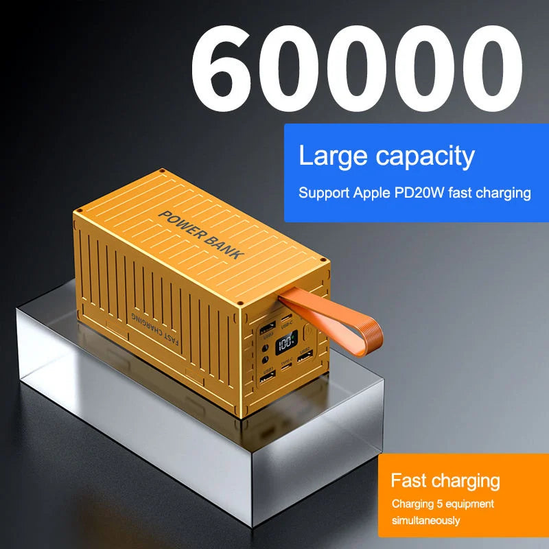 60000mAh Power Bank Fast Charging 22.5W PD QC 3.0 Charger Powerbank Large Battery Capacity Powerbank baseus