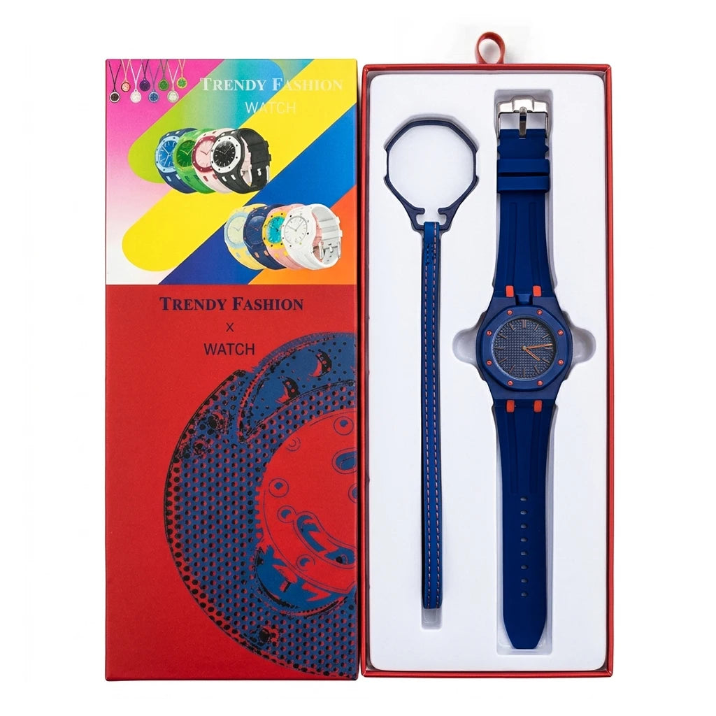 Hot Selling Pocket Quartz Watch Octagonal Pop Style Neck Movement Candy Color Niche Personality Removable Rubber strap Watch