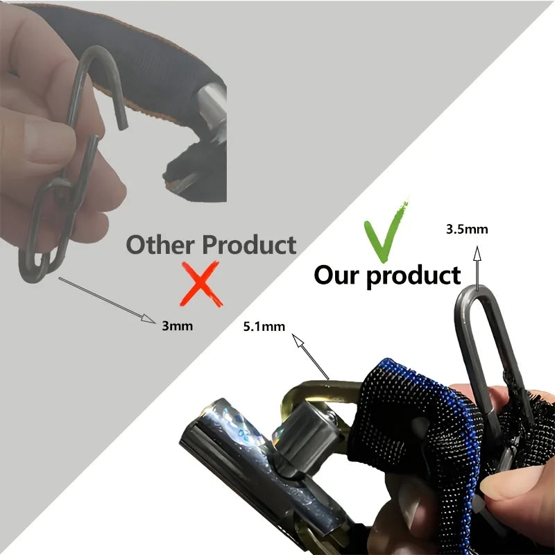 Xunting Bike Chain Lock with Lighter Weight and Stronger Security, Anti-Theft Bicycle Lock for Road Mountain Bikes