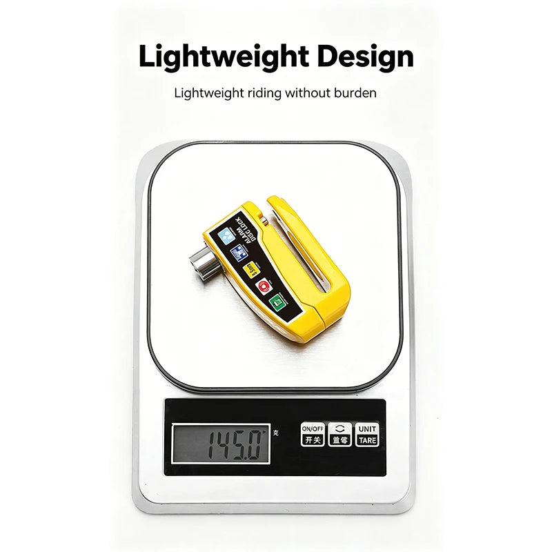 Motorcycle Alarm Disc Lock Anti Theft 110dB Waterproof Motorcycle Disc Brake Lock Aluminum Alloy for Scooter Bike Motor Parts