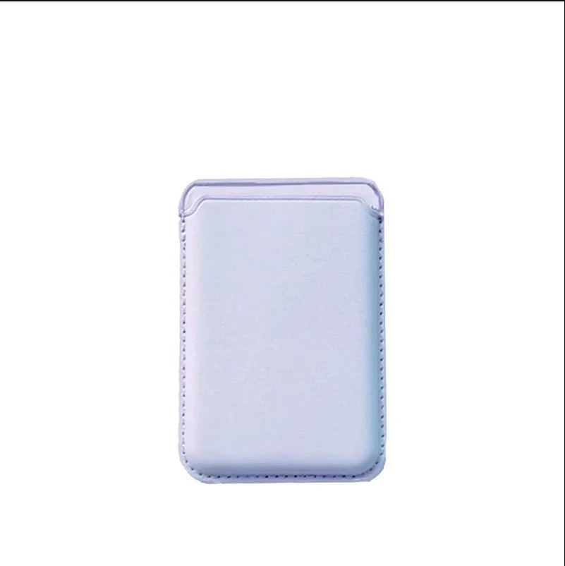 Women Man Leather Soft Card Wallet Phone Card Holder for MagSafe Magnetic Case Suitable for All iPhone Cases Card Phone Back Bag