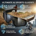 New AI Smart Shooting&Recording Glasses with 800W Camera HD Anti-Shake Bicycle Riding Shooting Artifact Windproof Goggles 2026