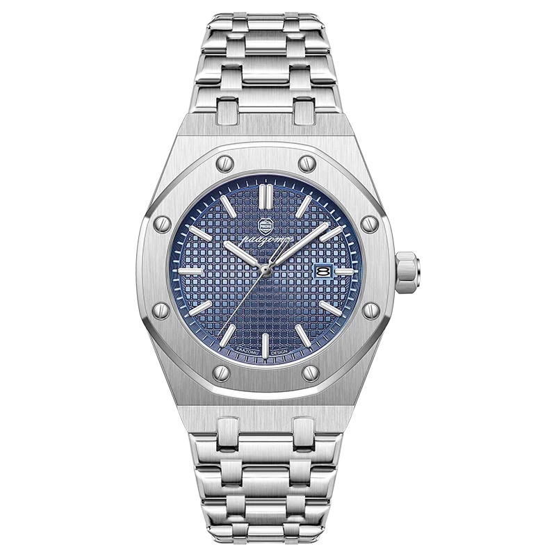 Customized Watch PAAZOMU Business Man Wristwatch Waterproof Luminous Date Men Watch Stainless Steel Quartz Watches For Men Reloj