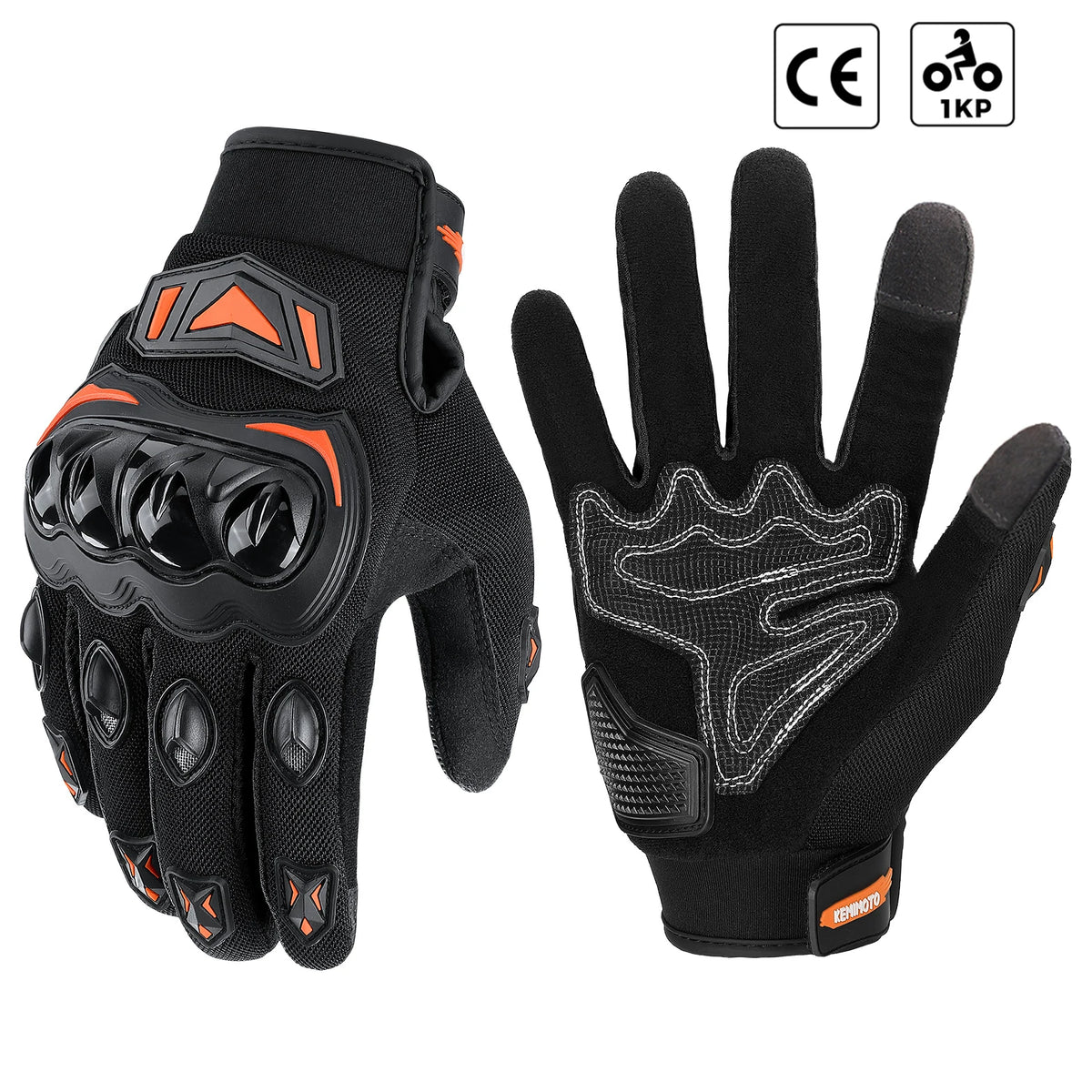 Motorcycle Gloves CE Riding Gloves Knuckle Touchscreen