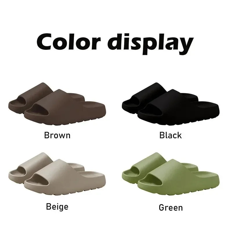 Coconut Slippers Cloud Thick-soled Sandals Summer Fashion Soft Bottom Beach Men Slippers Women's Sandals EVA Slides
