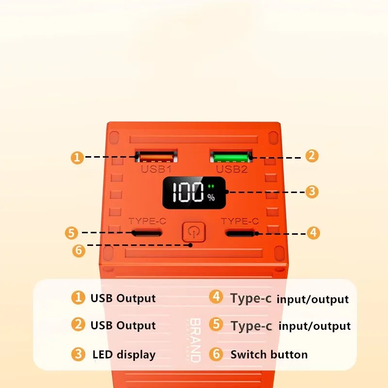 60000mAh Power Bank Fast Charging 22.5W PD QC 3.0 Charger Powerbank Large Battery Capacity Powerbank baseus