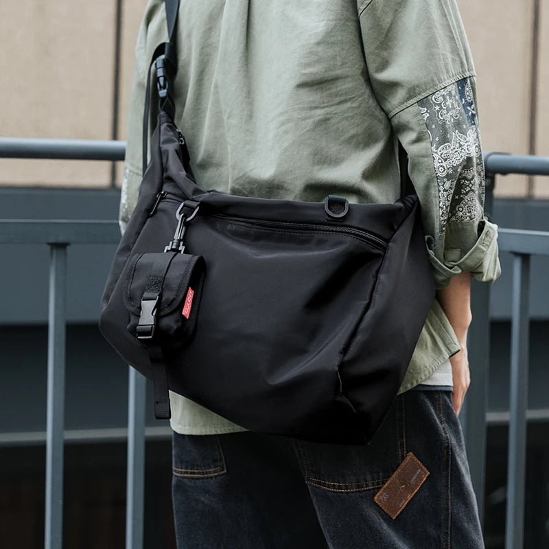 MOYYI INS Korean Style Men Messenger Bags Women Travel Casual Large