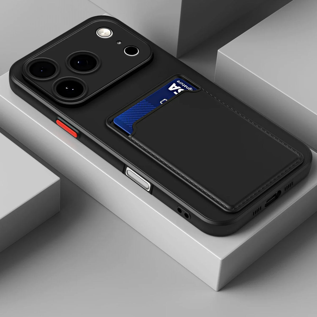 Soft Silicone Wallet Card Holder Phone Case for iPhone 17 Air 16 15 14 Plus 13 12 Mini 11 Pro 16E XS Max XR Slot Bag Back Cover