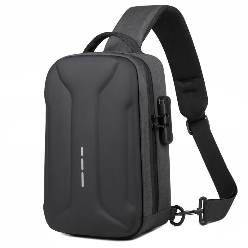 Anti-theft Combination Lock Chest Packs With USB Charging Port