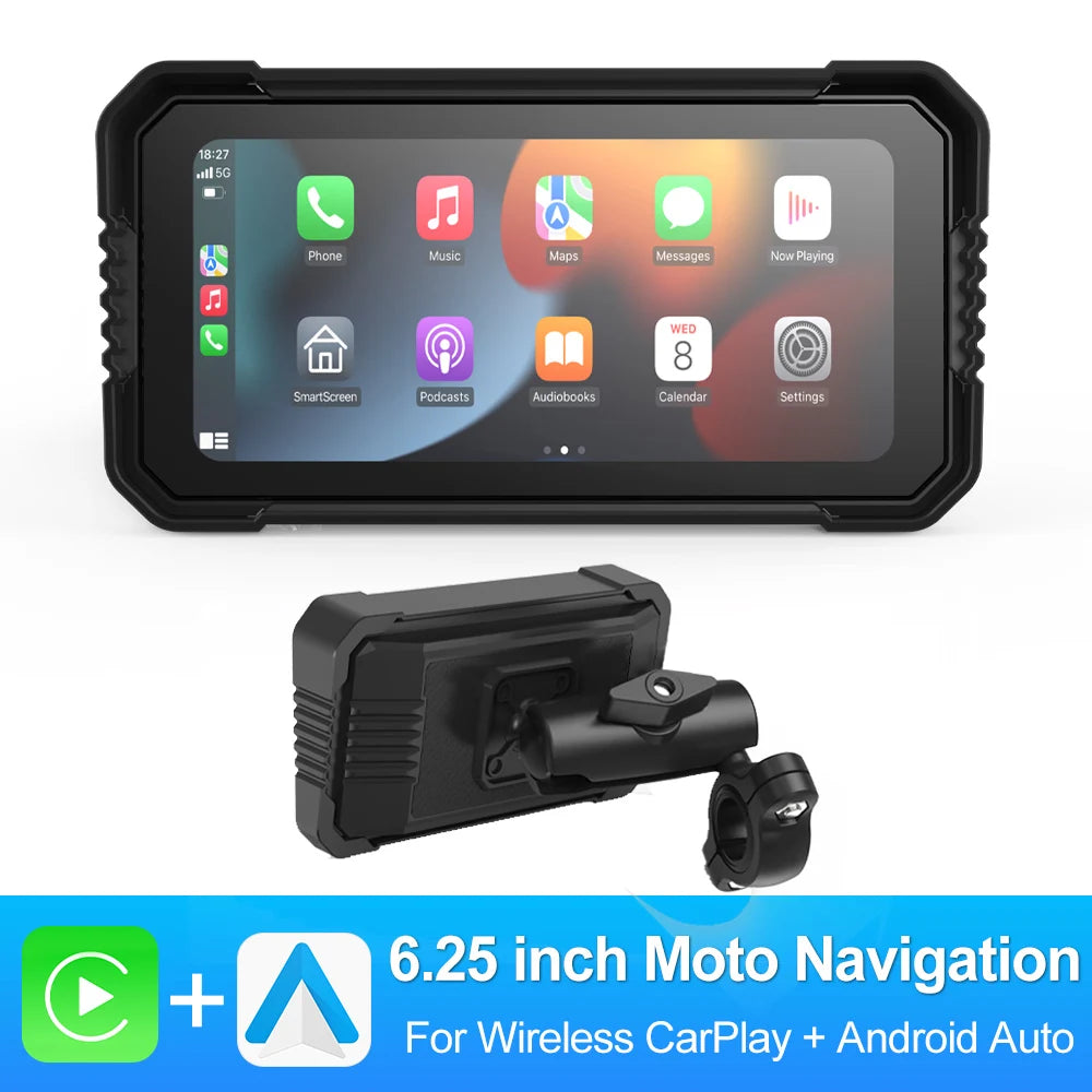 Motorcycle Smart GPS & CarPlay Display 🏍️