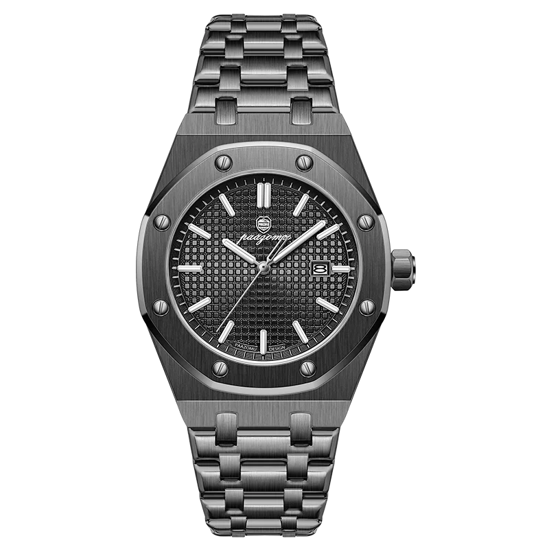 Customized Watch PAAZOMU Business Man Wristwatch Waterproof Luminous Date Men Watch Stainless Steel Quartz Watches For Men Reloj
