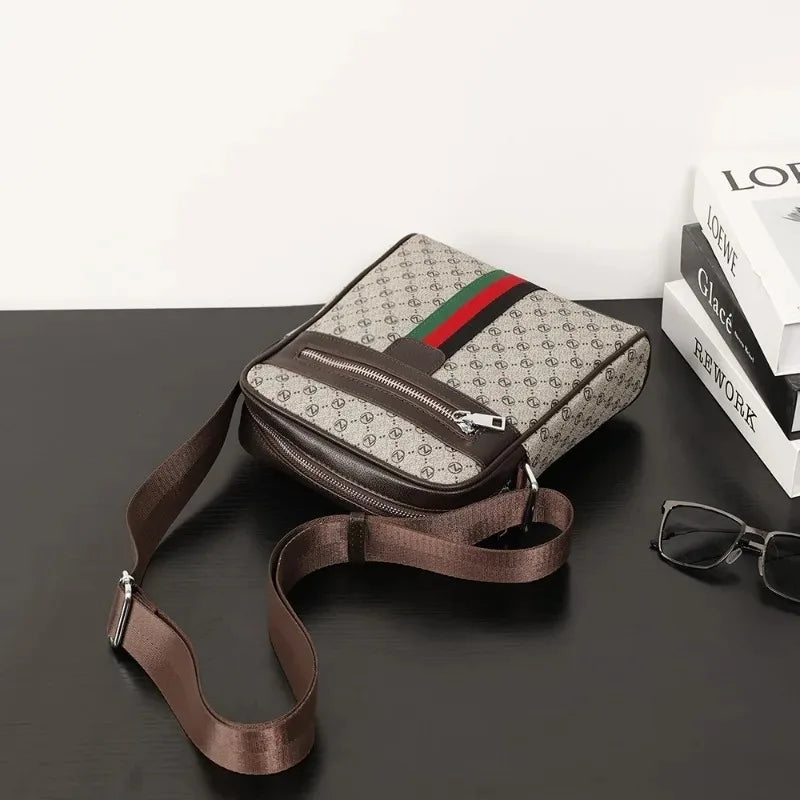 Men's Crossbody Bags Square Shoulder Messenger Bag Male Sling Bag Purse