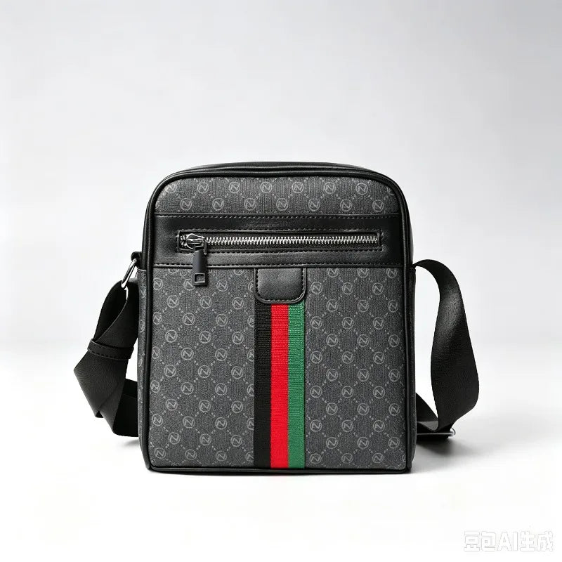 Men's Crossbody Bags Square Shoulder Messenger Bag Male Sling Bag Purse