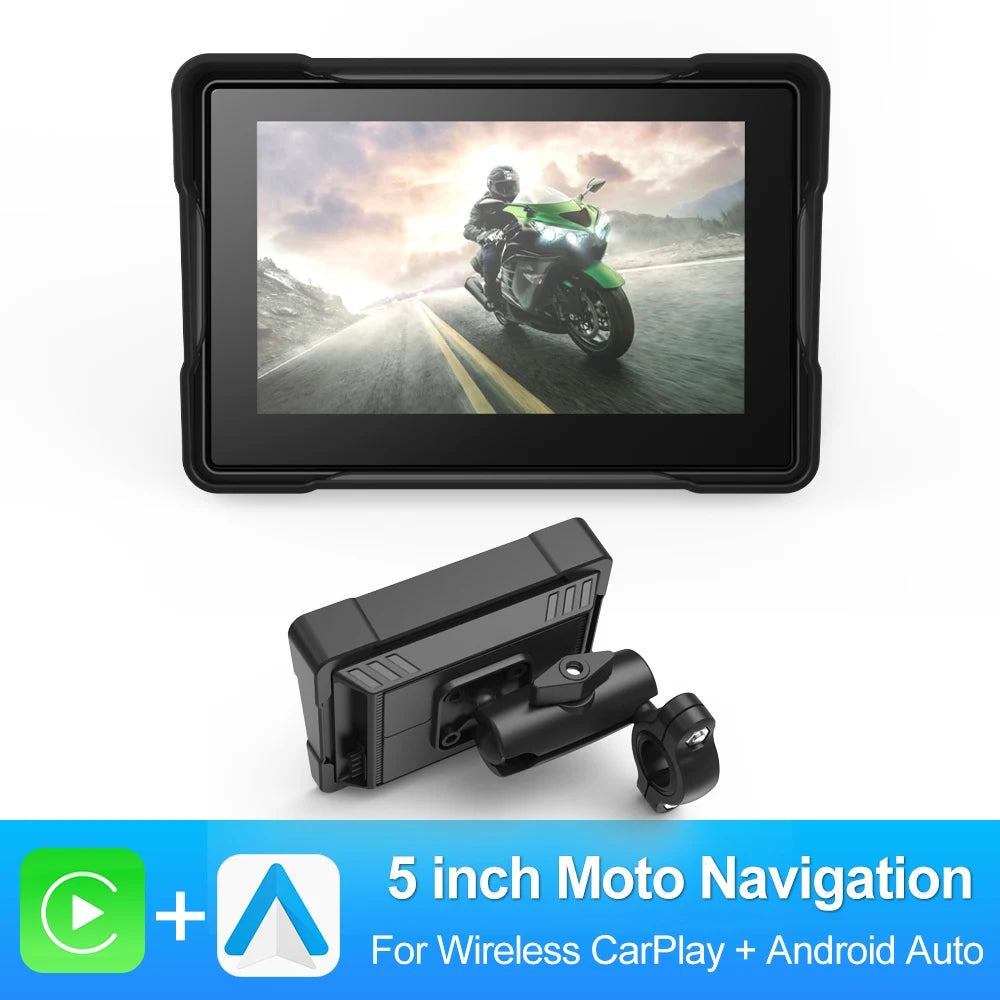 Motorcycle Smart GPS & CarPlay Display 🏍️