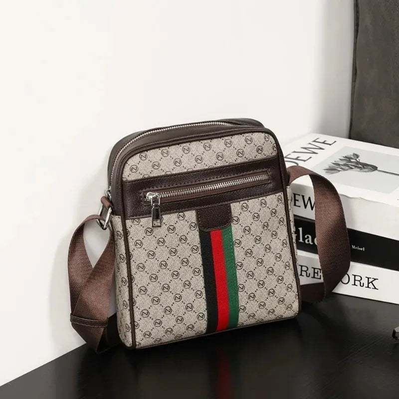 Men's Crossbody Bags Square Shoulder Messenger Bag Male Sling Bag Purse