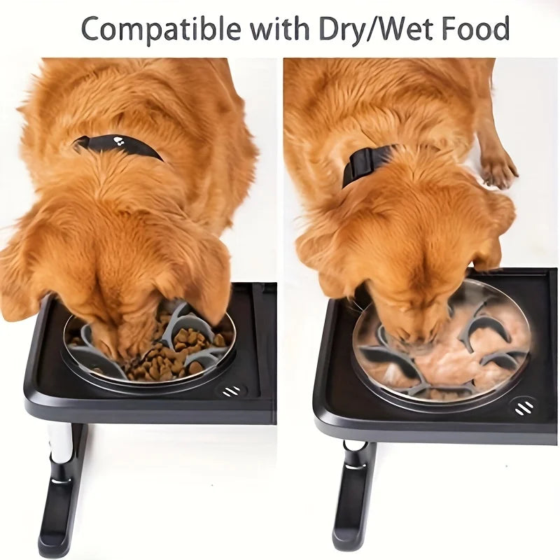 Pet Feeder Plugin Powerful Suction Cup Slow Food Anti Choking Bowl Convenient Easy Clean Extended Dogs Eating Time Pet Supplies