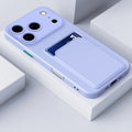 Soft Silicone Wallet Card Holder Phone Case for iPhone 17 Air 16 15 14 Plus 13 12 Mini 11 Pro 16E XS Max XR Slot Bag Back Cover