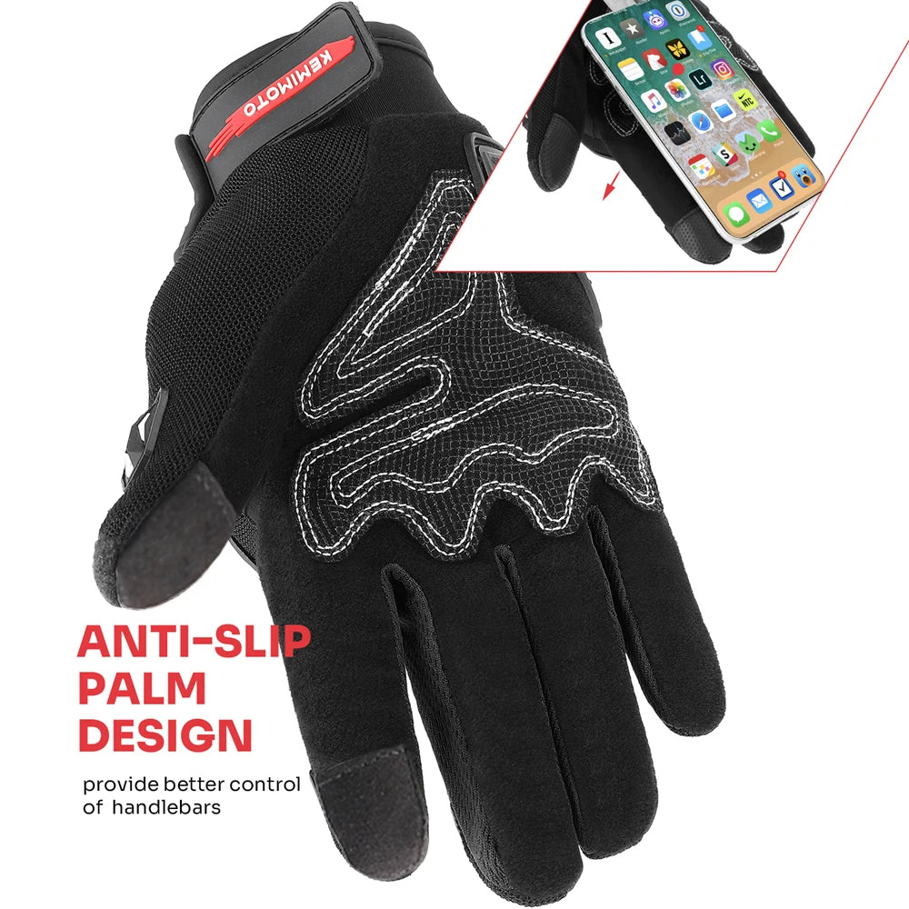 Motorcycle Gloves CE Riding Gloves Knuckle Touchscreen