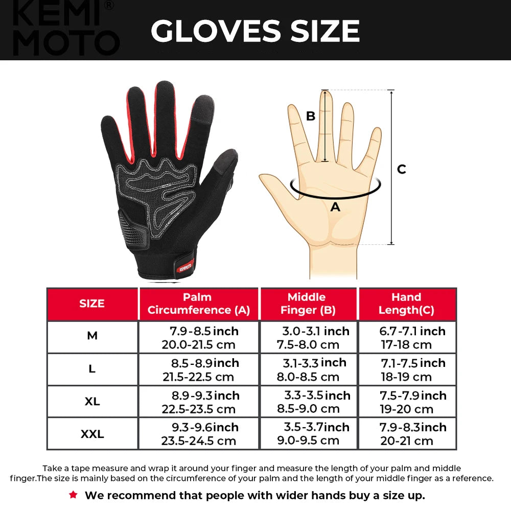 Motorcycle Gloves CE Riding Gloves Knuckle Touchscreen
