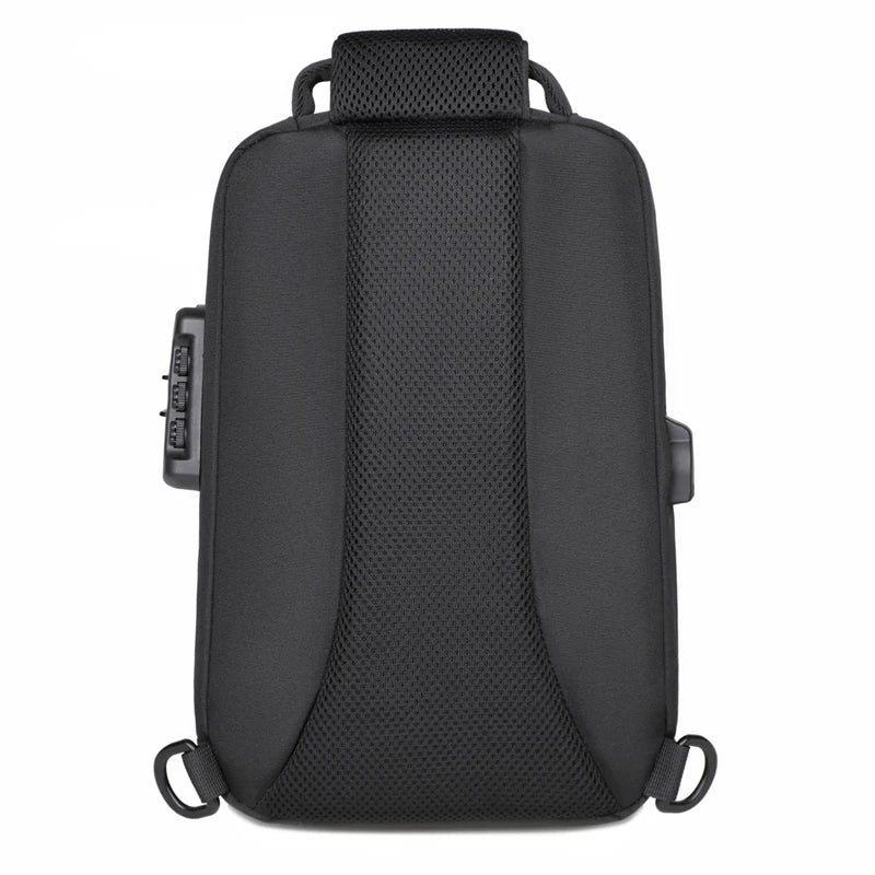 Anti-theft Combination Lock Chest Packs With USB Charging Port