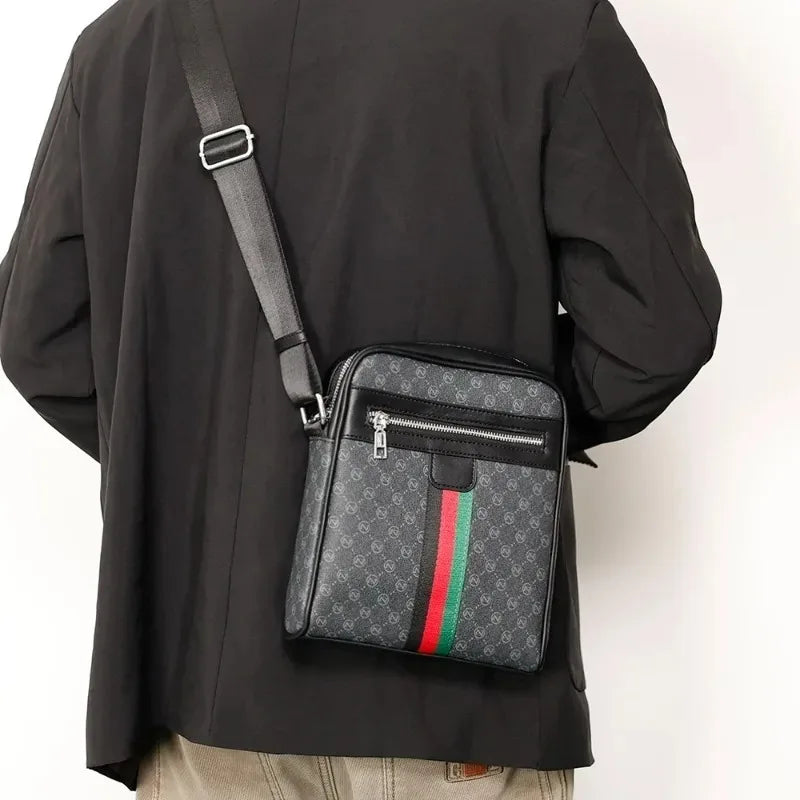 Men's Crossbody Bags Square Shoulder Messenger Bag Male Sling Bag Purse