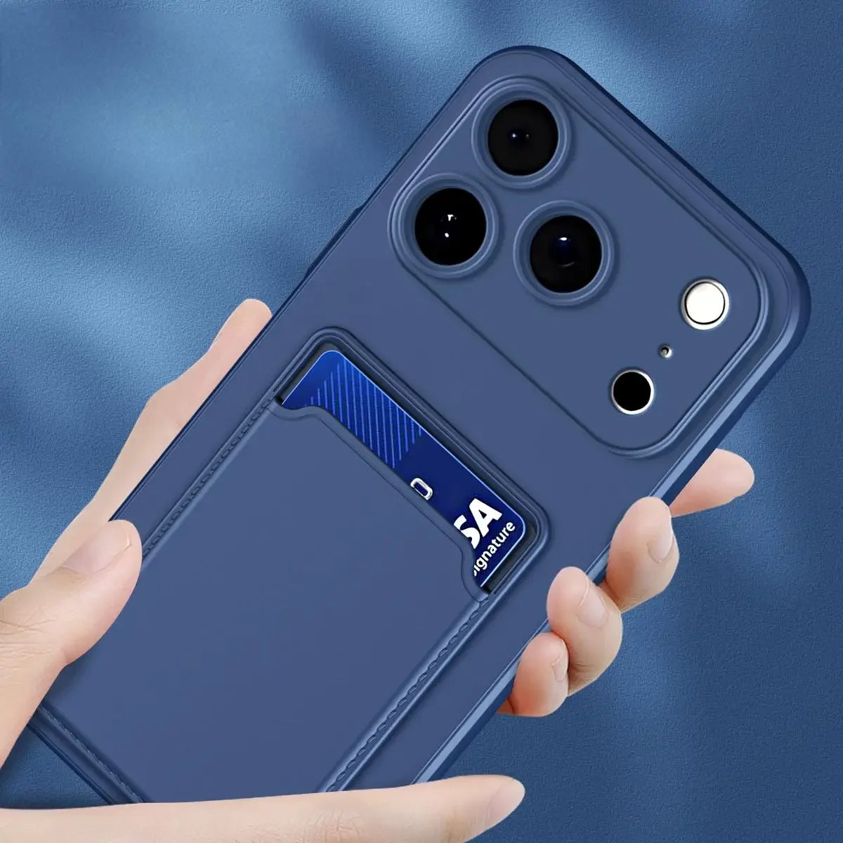 Soft Silicone Wallet Card Holder Phone Case for iPhone 17 Air 16 15 14 Plus 13 12 Mini 11 Pro 16E XS Max XR Slot Bag Back Cover