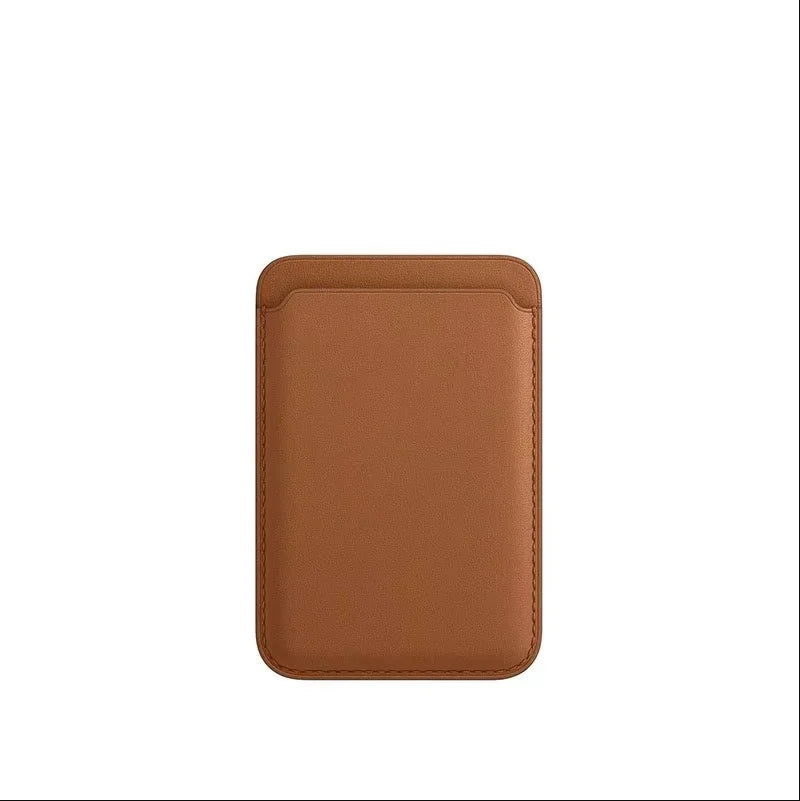 Women Man Leather Soft Card Wallet Phone Card Holder for MagSafe Magnetic Case Suitable for All iPhone Cases Card Phone Back Bag