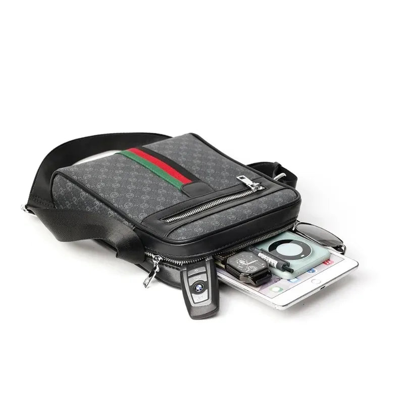Men's Crossbody Bags Square Shoulder Messenger Bag Male Sling Bag Purse