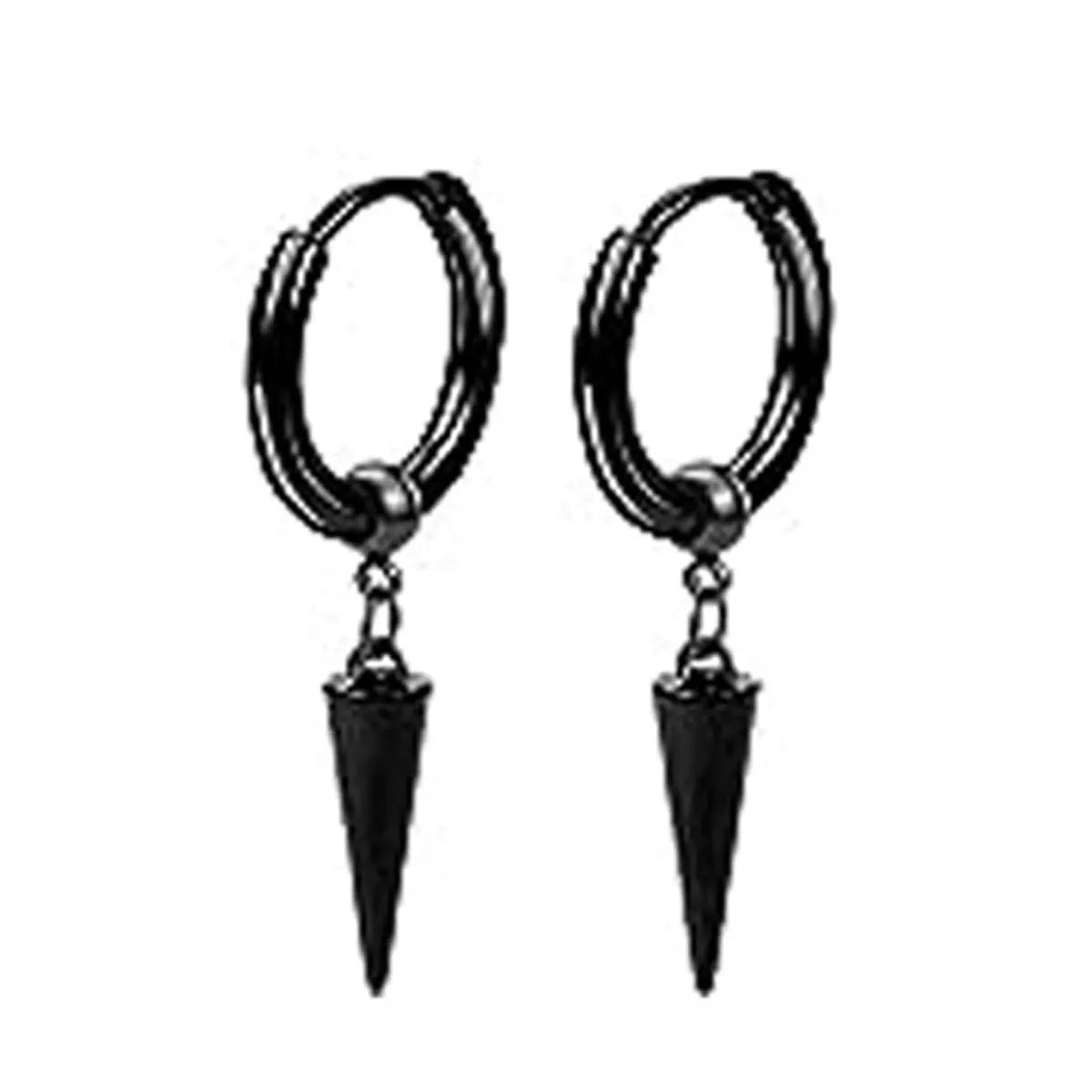22 piece black men's earring set stainless steel small hug circle earrings cross studs and earrings