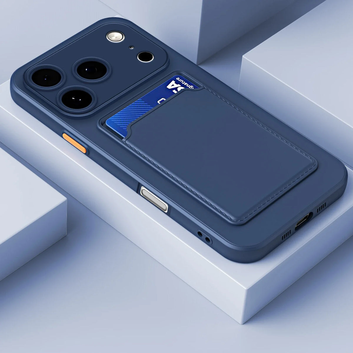 Soft Silicone Wallet Card Holder Phone Case for iPhone 17 Air 16 15 14 Plus 13 12 Mini 11 Pro 16E XS Max XR Slot Bag Back Cover