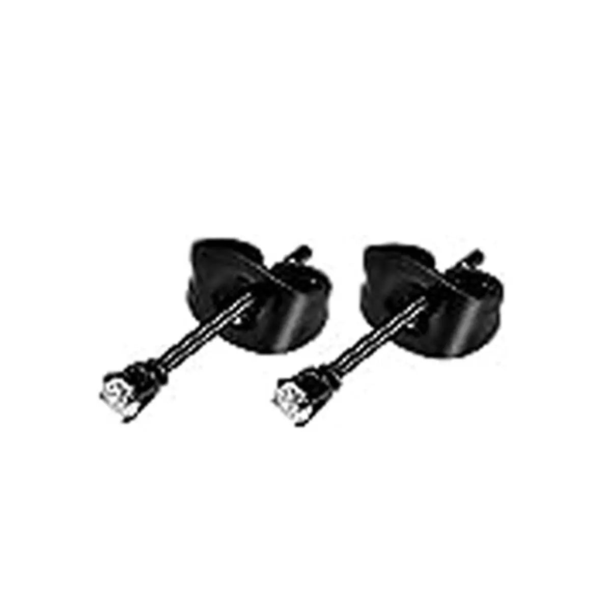 22 piece black men's earring set stainless steel small hug circle earrings cross studs and earrings