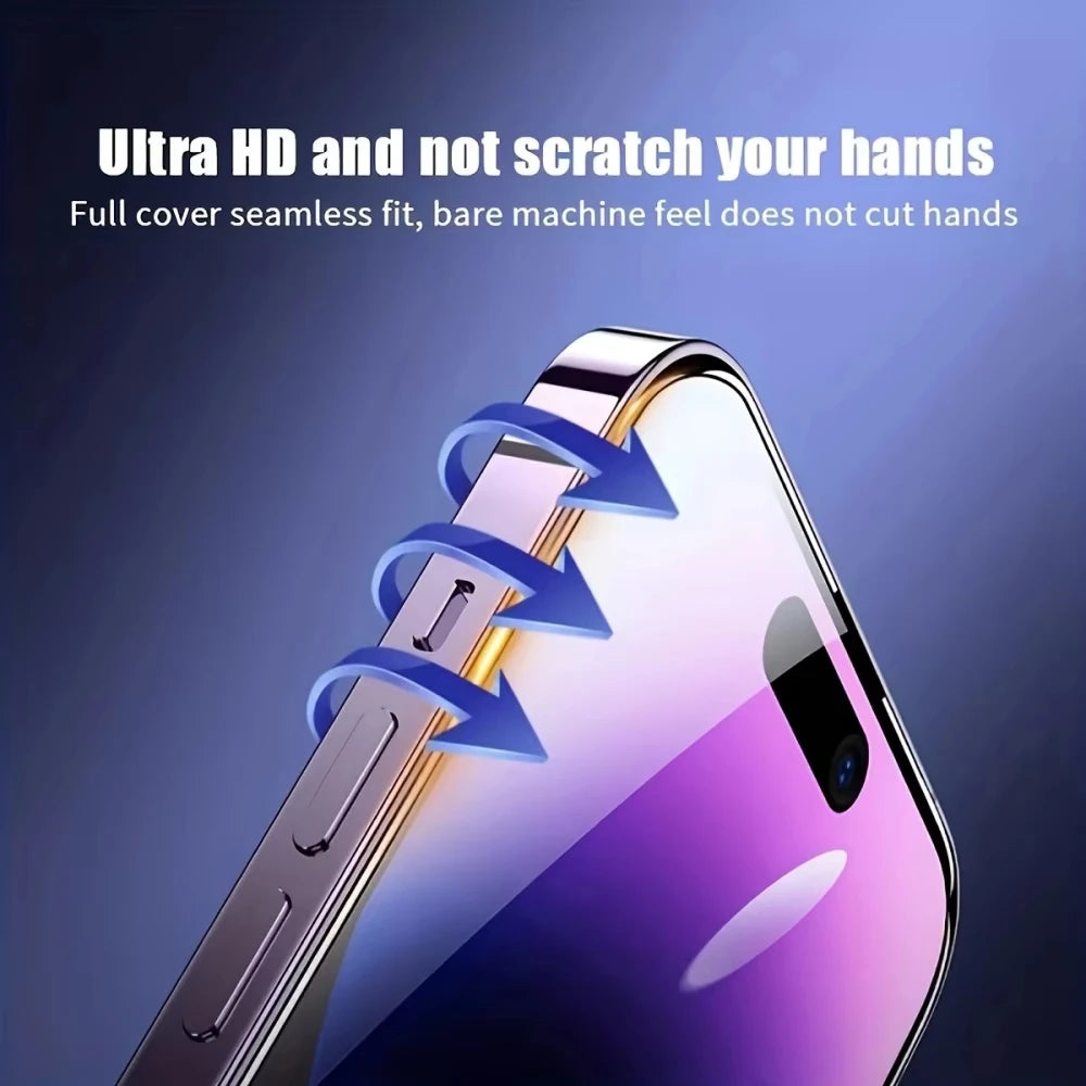 1-5PCS Easy Install HD Screen Protector For iPhone 18 Pro Max 17 15 16 13 11 14 16e 12 Mini XR X Xs 7 8 Plus Air Tempered Glass