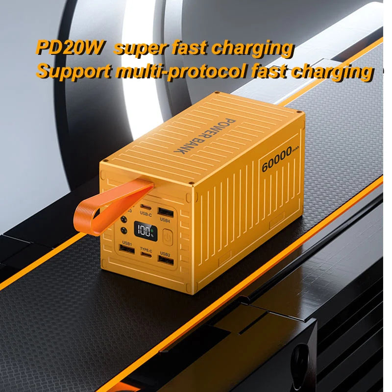 60000mAh Power Bank Fast Charging 22.5W PD QC 3.0 Charger Powerbank Large Battery Capacity Powerbank baseus