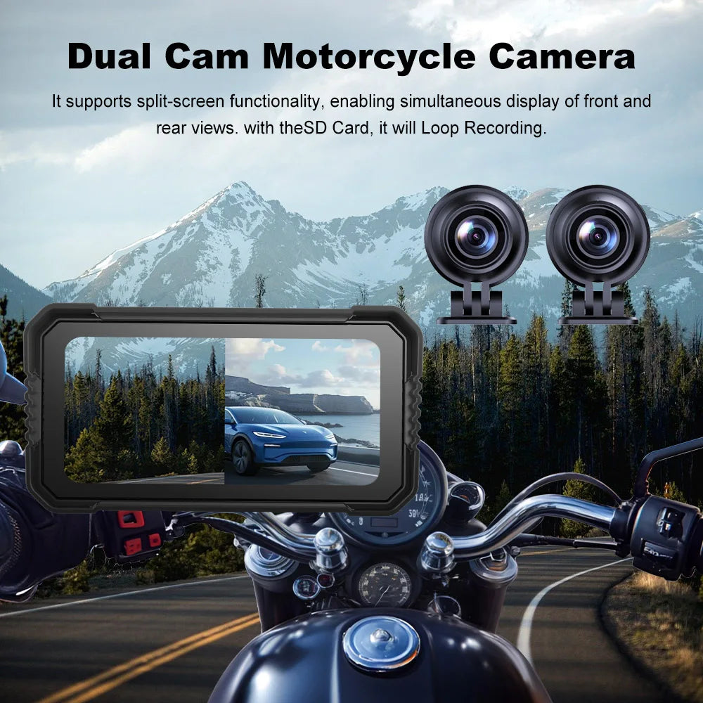 Motorcycle Smart GPS & CarPlay Display 🏍️