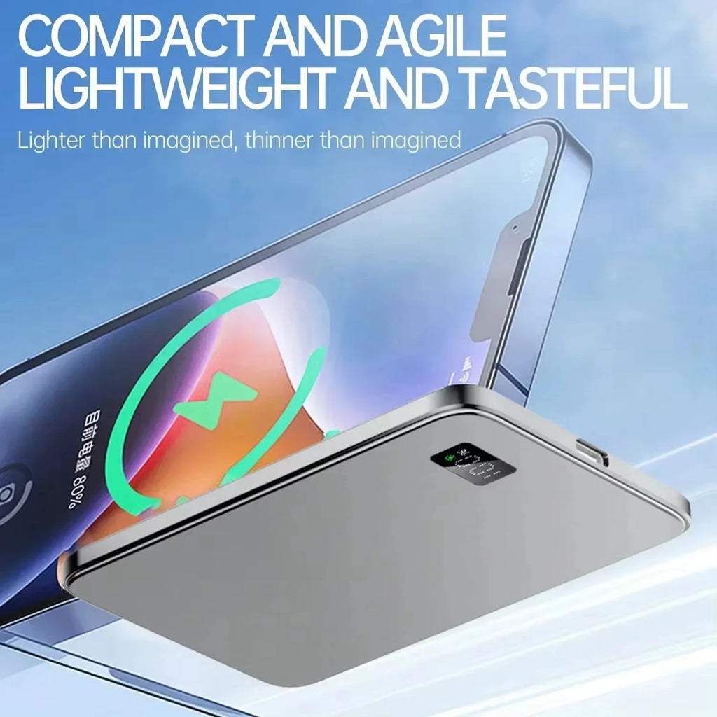 Lenovo 50000mAh Magnetic Wireless Power Bank PD22.5W Fast Charging Magsafe External Battery For iPhone Samsung
