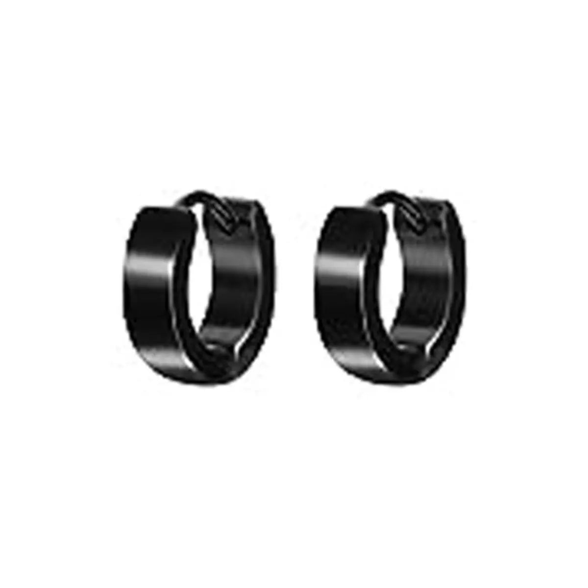 22 piece black men's earring set stainless steel small hug circle earrings cross studs and earrings