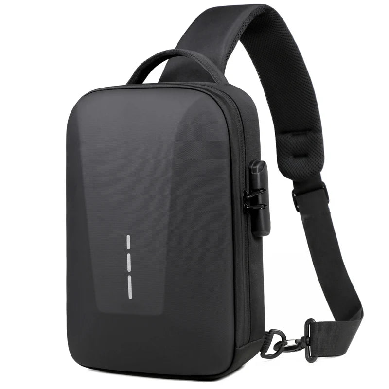 Anti-theft Combination Lock Chest Packs With USB Charging Port
